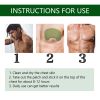Natural Turmeric Extract Men Chest Skin Firming Comfort Patch, Breathable Custom Cut Anti-Sagging Torso Soothing Sticker