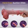 Realistic Dildo with Suction Cup, 7.5 in Silicone Dildos for G Spot Anal Play, Beginner Friendly Dildos for Women Men