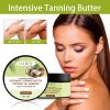 Coconut Oil Infused Intensive Tanning Butter 100g Ultra Moisturizing Bronzing Boost Cream Non Greasy Sun Tan Accelerator for Outdoor Beach & Indoor Ta