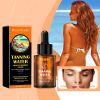 Self Tanning Water Drops Natural Bronze Sunless Tanning Serum Fast Absorb No Streaks Moisturizing Self Tanner for Body Face Outdoor Beach Healthy Tan