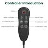 Full Body Electric Massage Mat Heating Vibration Massage Pad Cushion Back Massage Mattress Chair Pad with Neck Foot Massage Head Pillow and Cloth Lumb