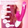 Clit Sucker Rabbit Vibrator, G Spot Sucking Vibrator with Heating, Clitoral Stimulator Suction Sex Toys for Women, Couples