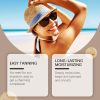 Quick Self Tanning Cream Dark Tone Fast Drying Natural Sunless Tan Lotion Flawless Streak-Free Body Self Tanner Wash Off Body Bronzer for Beach Outdoo