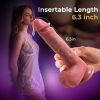Realistic Dildo, 8.4 in Soft Silicone Dildo with Strong Suction Cup, G Spot Dildo Penis Sex Toys for Women Couples Sexual
