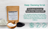 2-Pack Activated Charcoal Facial Mask - Deep Cleansing & Pore Purifying Skin Care Bundle for Acne, Blackheads, and Radiant, Refreshed Complexion