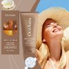 Quick Self Tanning Cream Dark Tone Fast Drying Natural Sunless Tan Lotion Flawless Streak-Free Body Self Tanner Wash Off Body Bronzer for Beach Outdoo