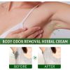 Natural Herbal Underarm Refreshing Care Cream 20g, Mild Gentle Body Freshening Moisturizer for Daily Underarm Odor Control