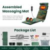 Full Body Electric Massage Mat Heating Vibration Massage Pad Cushion Back Massage Mattress Chair Pad with Neck Foot Massage Head Pillow and Cloth Lumb