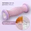 Ergonomic Foot Massager Roller - for Plantar Fasciitis Relief, Portable Reflexology Tool (Gray)