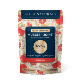 Muscle + Joint Relief Gummies – Full-Spectrum Hemp Extract for Fast Recovery & Pain Support (Flavor: Blood Orange, size: 25 PACK)