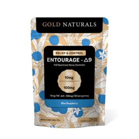 10mg Entourage Δ9 THC Gummies – Full-Spectrum Hemp Extract for Stress Relief, Relaxation & Sleep (Flavor: Blue Raspberry, size: 1 PACK)