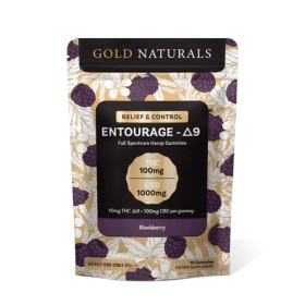 10mg Entourage Δ9 THC Gummies – Full-Spectrum Hemp Extract for Stress Relief, Relaxation & Sleep (Flavor: Blackberry, size: 10 PACK)