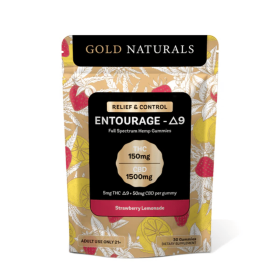 5 mg Entourage Δ9 Hemp Gummies – Utah Compliant, Full-Spectrum Calm & Relaxation (Flavor: Strawberry Lemonade, size: 30 PACK)