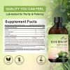 Soursop Liquid contains black seeds, moringa, and turmeric, and is beneficial for digestion and gut health, as well as providing antioxidants